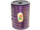 Лента бобина 5ммх250м с золотой полосой Фиолетовая
