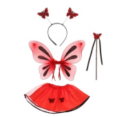 Набор карнавальный Бабочка красная 2-4 года