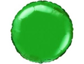Шар фольга без рисунка 18'' круг Зеленый металлик Fm