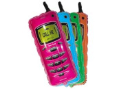 Шар фольга фигура Телефон малиновый 53л Fm