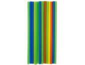 Трубочки для коктейля пластик Разноцветные 24см (уп50)