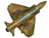 Шар фольга мини Самолет истребитель военный Fm