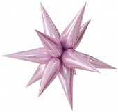 Шар фольга Звезда 3D составная 26" 66см Розовый Pink