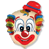 Шар фольга мини Клоун в шляпе Fm