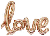 Шар фольга Буквы надпись LOVE Розовое золото FL 41'' 104см