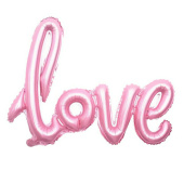 Шар фольга Буквы надпись LOVE Розовый Pink FL 41'' 104см