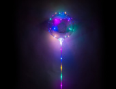 Шар Сфера 3D Bubble Бабблс LED 18" прозрачная ВЗ BOBO 46см