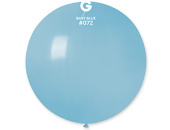 Шар латекс 31"/Gm G30/72 пастель Голубой нежный Baby Blue