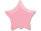 Шар фольга без рисунка 9" звезда Розовая Pink пастель Fm