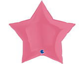 Шар фольга без рисунка 36'' звезда Розовая Bubble Gum пастель GR