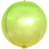 Шар Сфера 3D Bubble Бабблс 24'' градиент Светло-зеленый 61см