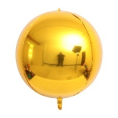Шар Сфера 3D Bubble Бабблс 10'' металлик Золото 10''  