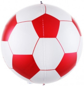 Шар фольга Сфера 3D Bubble Бабблс 24'' Футбольный мяч Красный FL