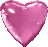 Шар фольга без рисунка 30" сердце ПИОН Slim Pink Peony металлик AG