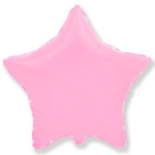 Шар фольга без рисунка 32" звезда Розовый металлик Fm