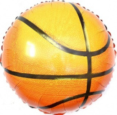 Шар фольга 18''/FL круг Баскетбольный мяч