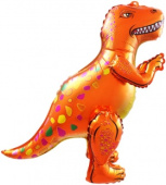 Шар фольга ХОД Динозавр Аллозавр Оранжевый упак 25'' 64см FL