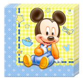 Салфетки 33см Малыш Микки Baby Mickey уп20