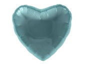 Шар фольга без рисунка 30" сердце Бискайский зеленый металлик AG
