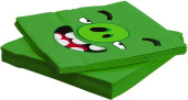 Салфетки 33см Angry Birds Зеленый уп12