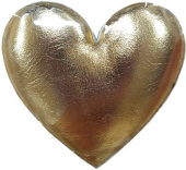 Украшение декор Фигура Сердце Золото Металлик 5,5х5,9см