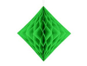 Украшение декор фигура бумага Ромб Светло зеленый 30см