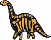 Шар фольга фигура скелет Динозавр Бронтозавр 50'' 127см Gr