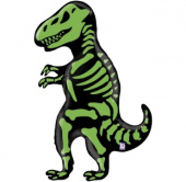Шар фольга фигура скелет Динозавр Тиранозавр BT 41" 104см