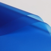 Пленка лист 58х58см однотонная Синяя (уп20)