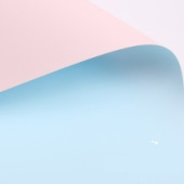Пленка лист 58х58см двухсторонняя Розовая голубая (уп10)