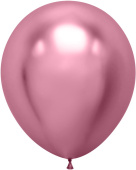 Шар латекс 18''/ДБ хром Зеркальные шары Розовый (10шт)