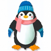 Шар фольга фигура Пингвин 39″ 83х98см Fm
