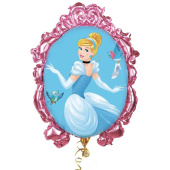 Шар фольга фигура зеркало Принцессы Золушка