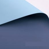 Пленка лист 58х58см двухсторонняя Синяя голубая (уп20)