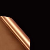 Пленка лист 58х58см двухсторонняя Золото Черная (уп20)