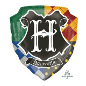 Шар фольга фигура Гарри Поттер герб Хогвартса 27"68см Wх25"63см H An