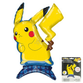 Шар фольга на подставке AIR Пикачу упак Pikachu 18" 45х60см An