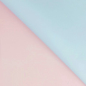 Пленка лист 60х60см двухсторонняя матовая Розовый Голубой (уп20)