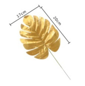 Листья Тропические ткань золото Монстера 17х20см