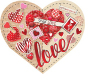 открытка сердце LOVE