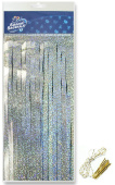 Гирлянда Тассел фольга Серебро голография 35х12см 12 листов