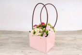 Пакет для цветов влагостойкий Розовый 13х15х12см 1шт