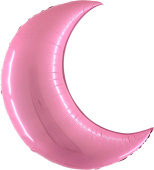 Шар фольга Месяц 36'' 91см Розовый Pink GR