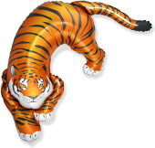 Шар фольга фигура Тигр Дикий 42'' 107см Fm
