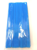Трубочки для коктейля пластик СИНИИ (уп100)