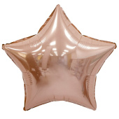 Шар фольга без рисунка 24" звезда Нежно-розовая Star Baby Pink ВС