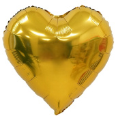 Шар фольга без рисунка 24" сердце Золотое Heart Gold ВС