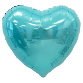 Шар фольга без рисунка 24" сердце Нежно-голубое Heart Baby Blue ВС