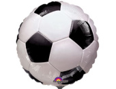 Шар фольга 18''/Fm круг Футбольный мяч черный