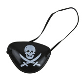 Набор карнавальный Пиратская повязка с черепом Черный